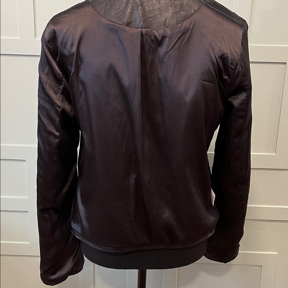 Black Leather (faux) Women's Moto Jacket - Picture 10 of 10